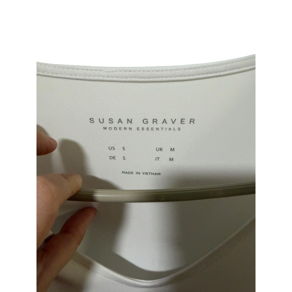 Susan Graver Size Small Modern Essentials Liquid Knit 3/4‎ Sleeve Top - Picture 3 of 4